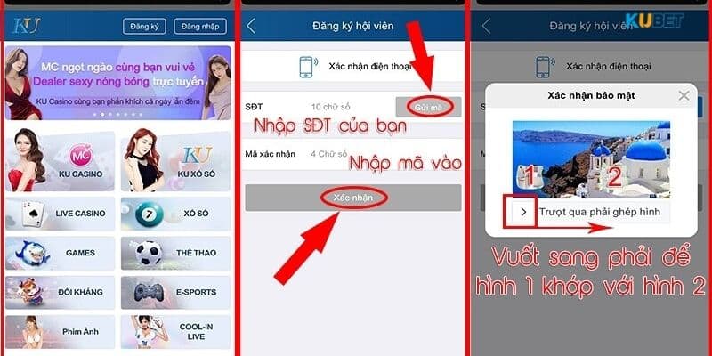 Có thể đăng nhập khi hoàn thành bước này